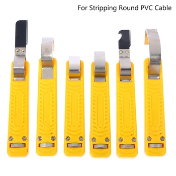 1 бр. кабелен нож за източване на кабели комбиниран уред за източване на кръгла PVC кабел с диаметър 4-16 мм и 8-28 mm LY25-1 LY25-2 LY25-6