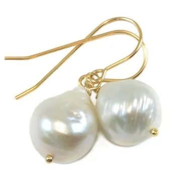 1 чифт Дълги обици с имитация на естествени перли за жени, Сватбена Украса, Аксесоари за Годишнина от Годеж, Модерни Обеци в стил ретро