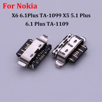 10-20 БРОЙКИ за Nokia X6 6.1 Plus TA-1099 X5 5.1 Plus 5.1 6.1 Plus TA-1109 USB Порт За Зареждане на Зарядно устройство Конектор за Зарядно Устройство Гнездо