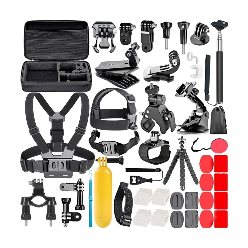 Комплект аксесоари за екшън камери 58 В 1 за спортна камера Gopro Hero 10 9 8 Black Max Go Pro Session Kit Изображение 0