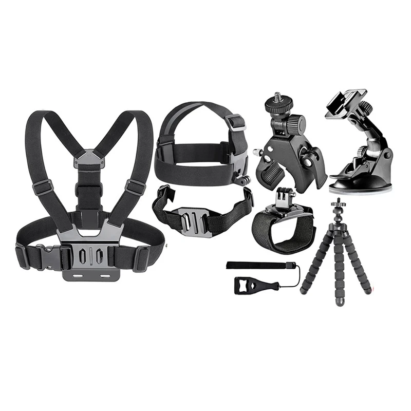 Комплект аксесоари за екшън камери 58 В 1 за спортна камера Gopro Hero 10 9 8 Black Max Go Pro Session Kit Изображение 5