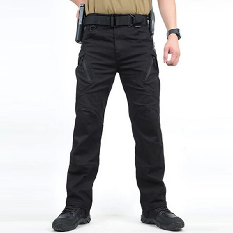 IX9 Градски тактически панталони-карго, мъжки армейските панталони в стил милитари, памучни джобове, стрейчевые панталони за пейнтбола, ежедневни панталони Militar Изображение 0