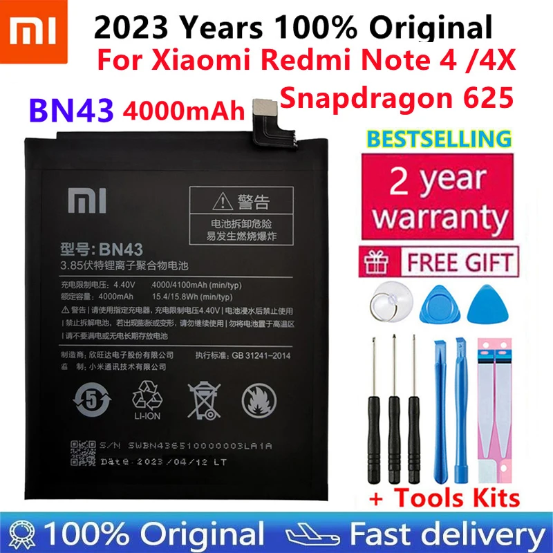 Оригинални Сменяеми Батерия XiaoMi За Xiaomi Mi Redmi Note Mix 2 3 3 3 4 4X 4A 4C 5 5A 5S 5X M5 6 6A 7 8 батерии Pro Plus Изображение 1