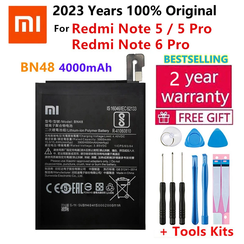 Оригинални Сменяеми Батерия XiaoMi За Xiaomi Mi Redmi Note Mix 2 3 3 3 4 4X 4A 4C 5 5A 5S 5X M5 6 6A 7 8 батерии Pro Plus Изображение 3