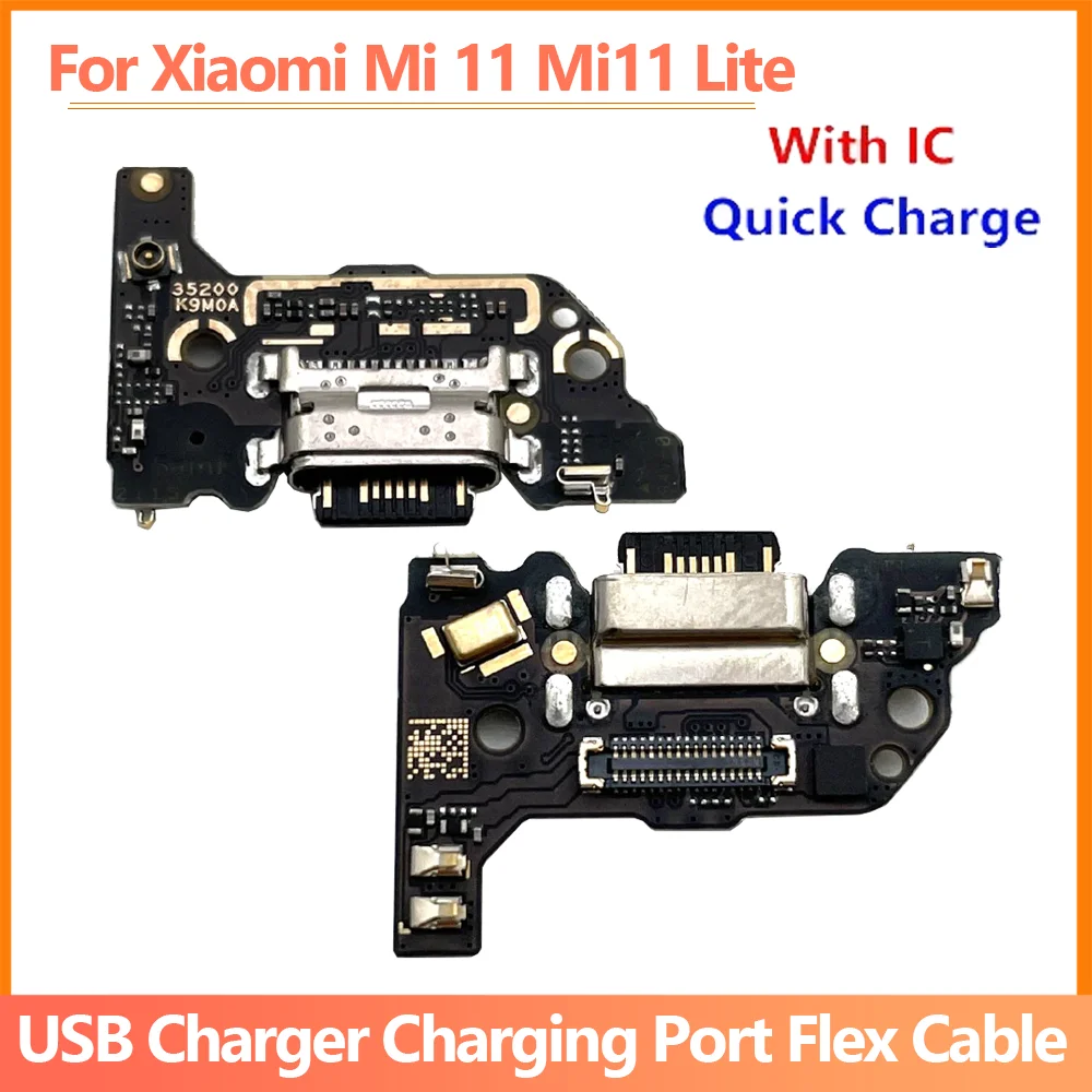 Нова Такса на Зарядното Устройство Flex За Xiaomi Mi 11 Mi11 Lite 4G / 5G m2101k9ag Конектор USB порта Док-станция За Зареждане на Такси Гъвкав Кабел Изображение 0