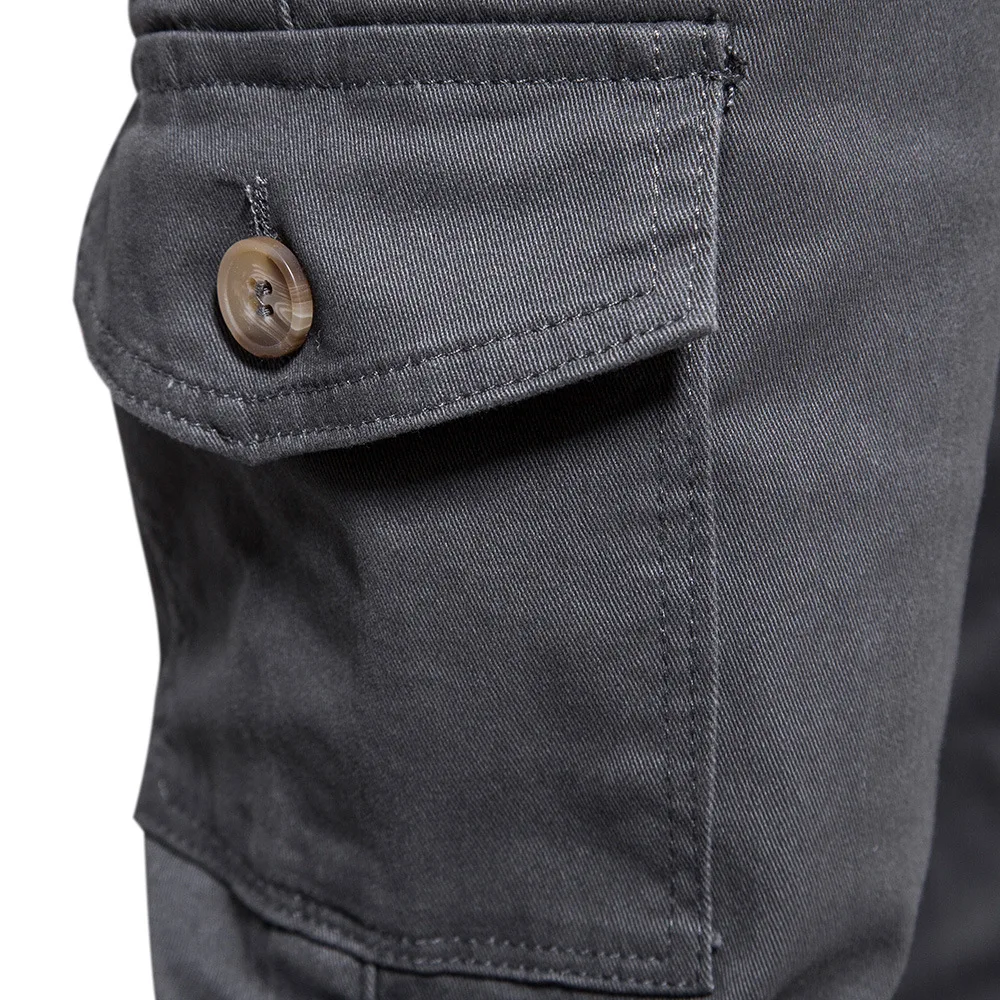 Мъжки панталони-карго с много джобове, панталони с ципове, модни спортни облекла на открито, мъжки висококачествени нови пролетни джоггеры за бягане Изображение 4