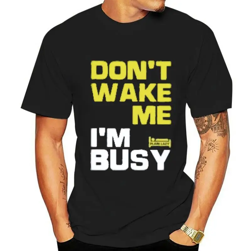 Проста мъжка тениска Мързел Съм Wake Me - Форест Грийн Изображение 0