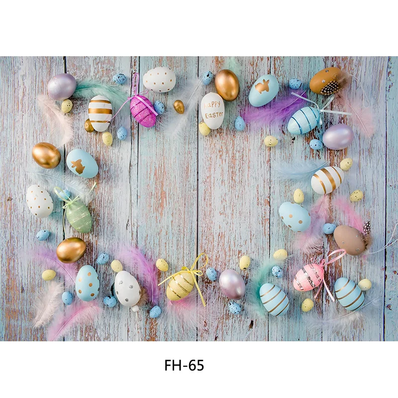 Фон за снимки на пролетта е Великден SHENGYONGBAO Цветя заек Яйца Дървена дъска Фон за снимки студиен подпори FH-1002 Изображение 4