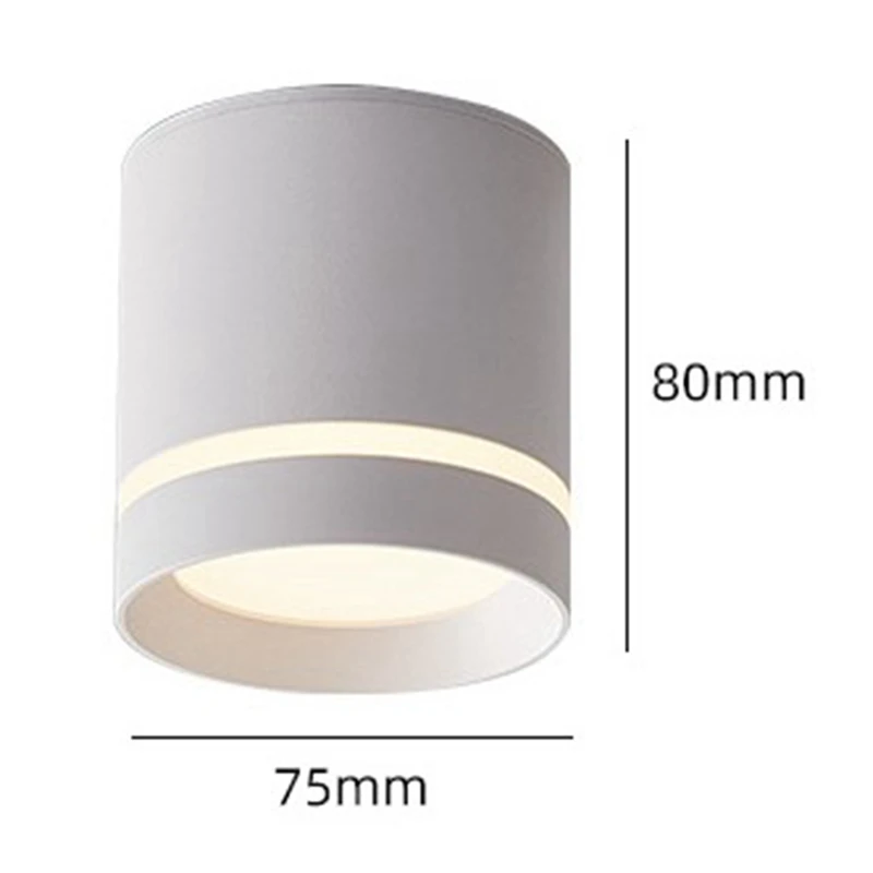 Led лампа, прожектор, тавана лампа, прожектор 220v 12 W, лампа за повърхностен монтаж Изображение 5