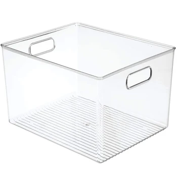 29x20x15 см Акрилна прозрачна кутия за съхранение на хладилника Настолна кутия за съхранение в обща баня
