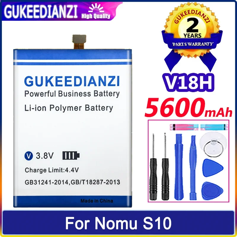 Батерия GUKEEDIANZI V18H 5600mAh за Nomu S10 Bateria