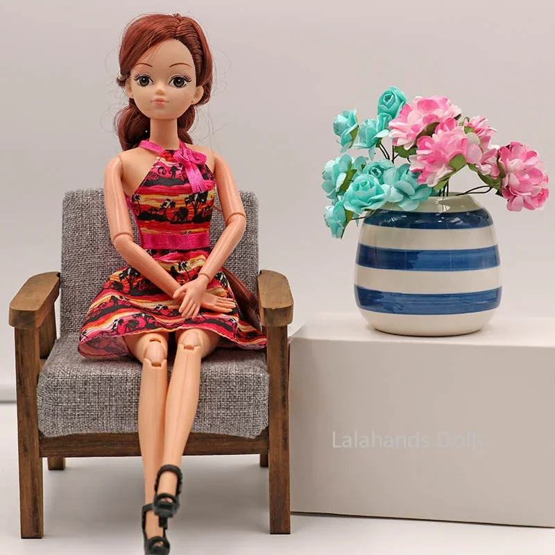 Куклена къща 1: 12, мини-цветя, керамична ваза, умален модел, реквизит за снимките, аксесоари за куклена къща Изображение 2