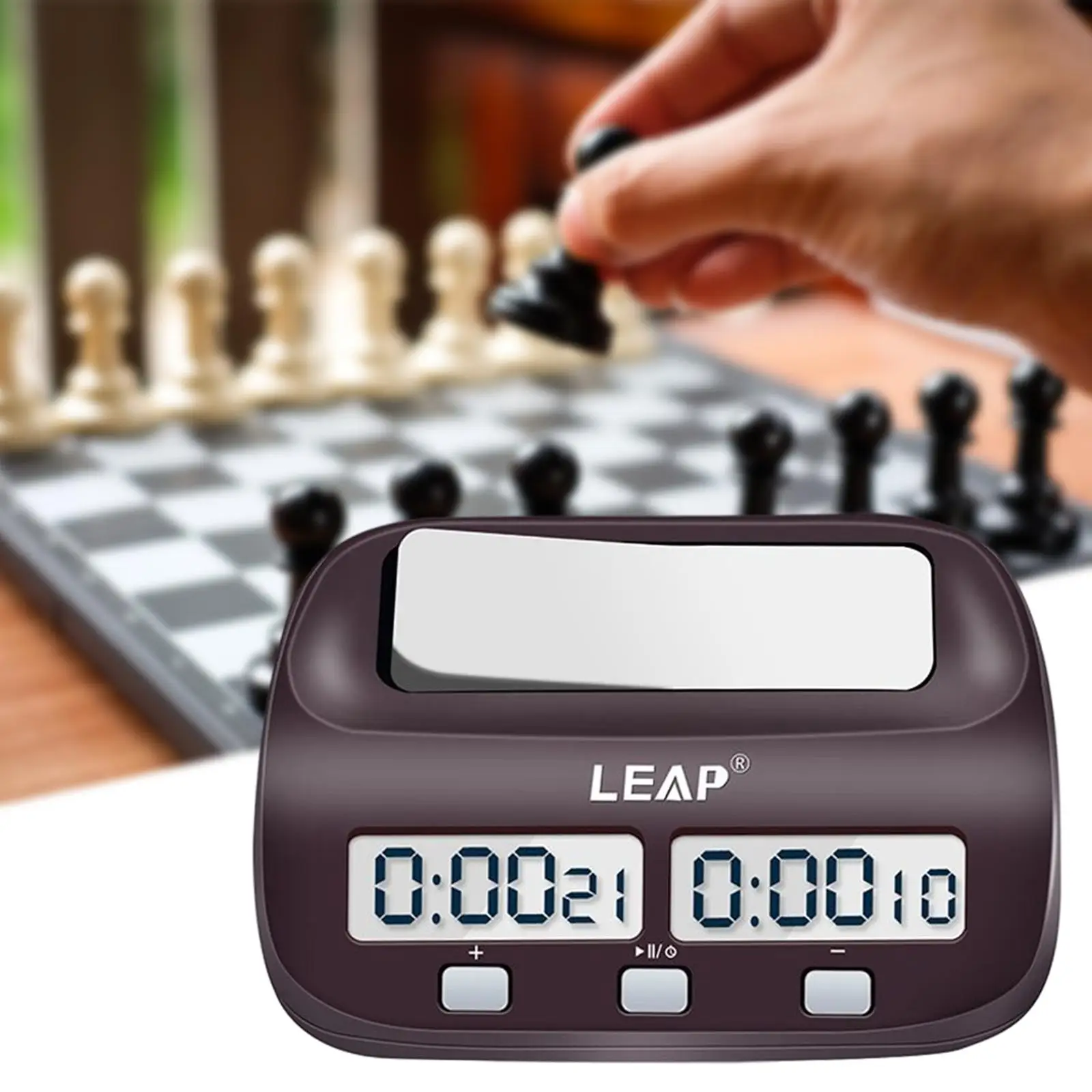 Шахматни Часовници Таймер Професионален Светлина Напомняния на Големия Екран Функция Брояч на Стъпки Предварително I-Go LCD Шахматни Часовници за Игра на Шах Изображение 1