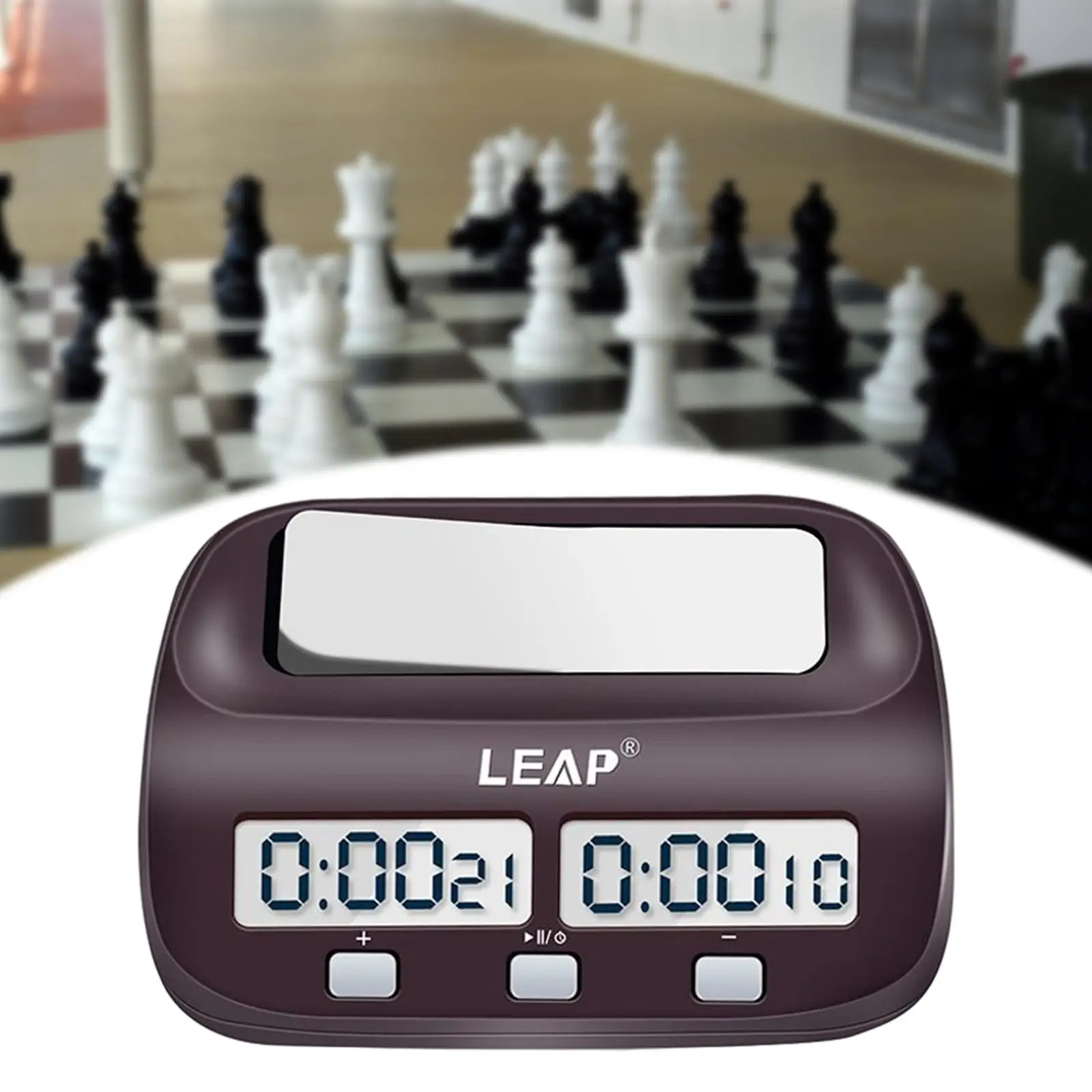Шахматни Часовници Таймер Професионален Светлина Напомняния на Големия Екран Функция Брояч на Стъпки Предварително I-Go LCD Шахматни Часовници за Игра на Шах Изображение 2