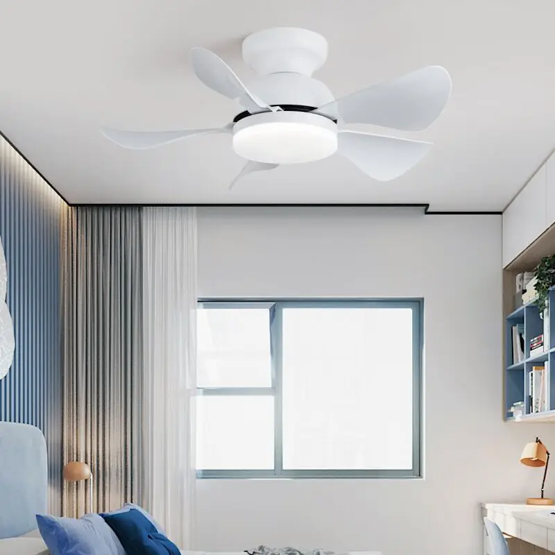 Вентилатор на тавана, лампа за дома, хол, трапезария, нисък етаж, Ультратонкая детска стая, Спалня, дистанционно управление dc, led 3-цветни лампи Изображение 2
