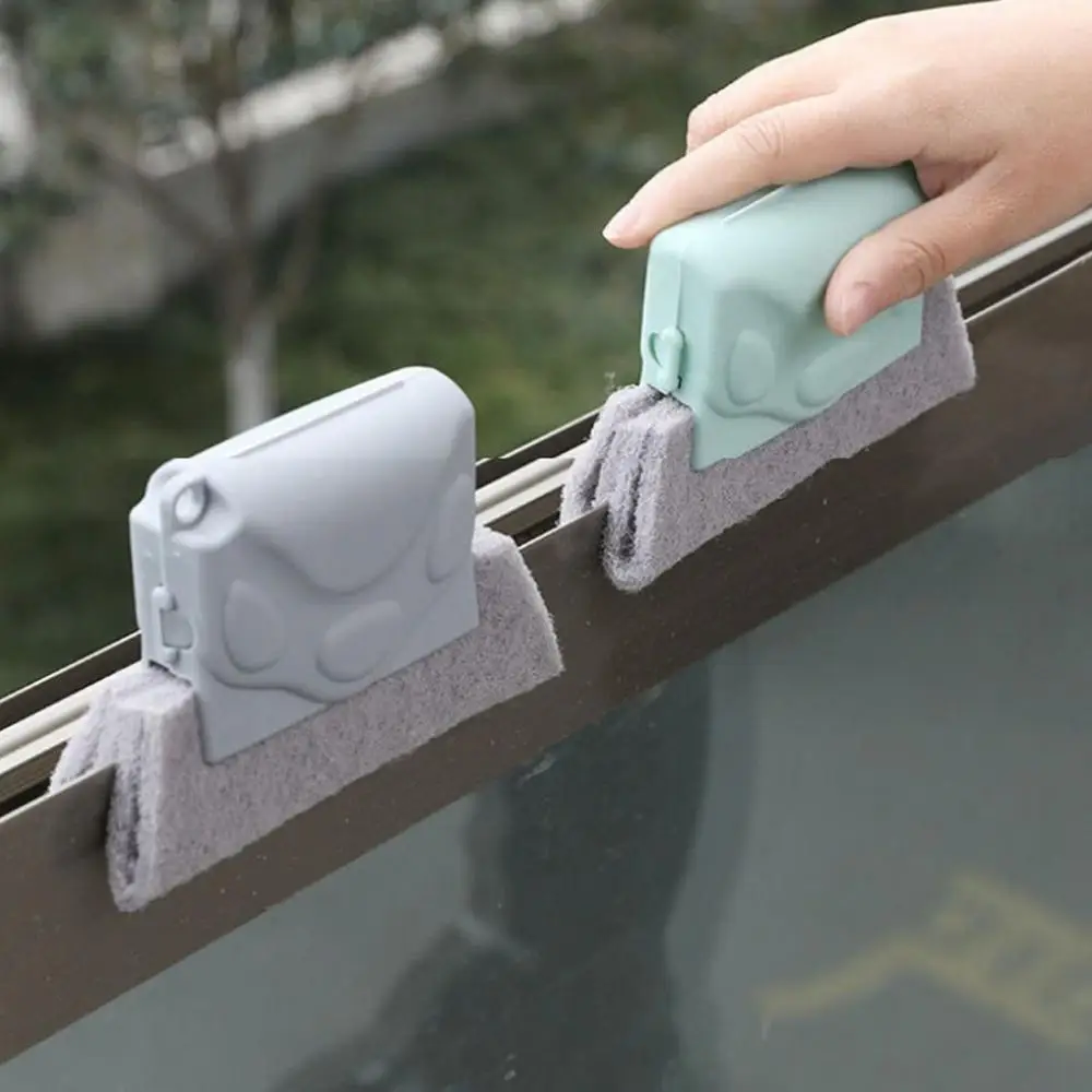 Ръчно гъба за почистване на хлабината между прозорците, Свалящ се четка за почистване на пропуски, Четка за почистване на прозорци, Инструменти за почистване на прозорци, препарат за миене на прозорци Изображение 1
