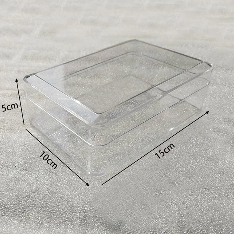 1БР Прозрачни Кутии за Сватбени Подаръци и подаръци Cube Преносим Контейнер-органайзер кутия за съхранение Изображение 4