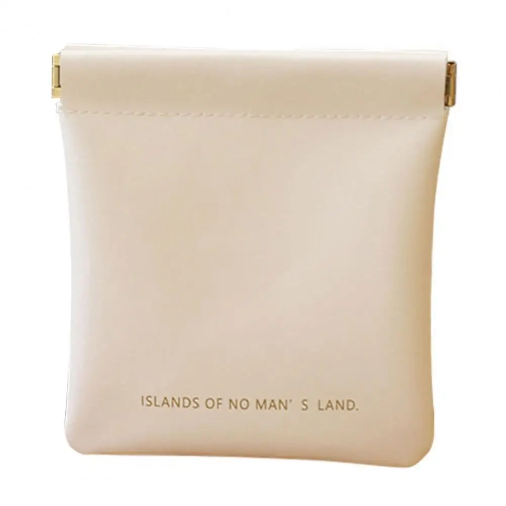 Мини-косметичка от изкуствена кожа с елегантна магнитна закопчалка, преносима женствена чанта за хигиенни тампони, портфейл за монети в подарък Изображение 0