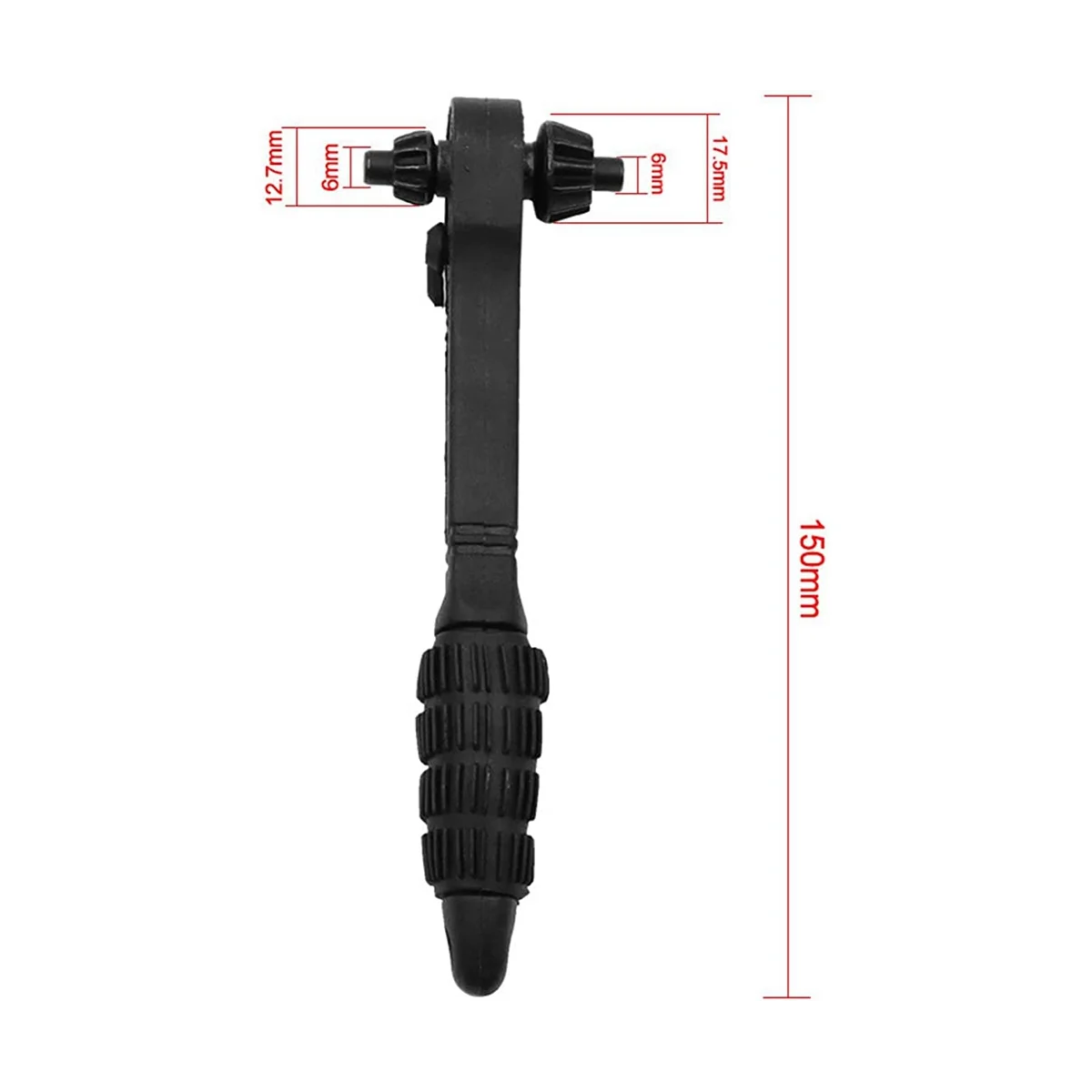 Универсална мини-ръчна бормашина 2 в 1 с патрон за ключове, бормашина, гаечен ключ, инструмент за бърза смяна на гаечен ключ с механизма на палеца. Изображение 1