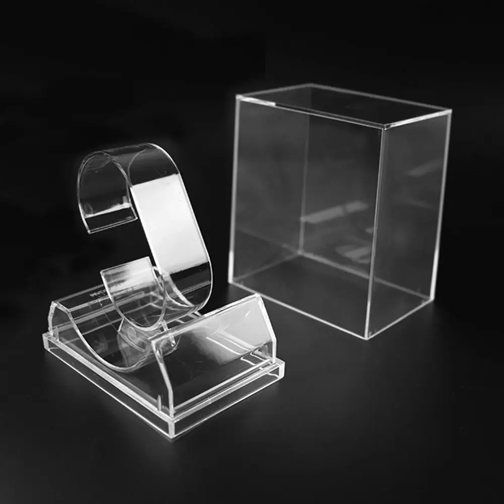 Колекция Рамка за Защита на Модел за Съхранение Прозрачен Корпус Часа Витрина Кристален Опаковъчна Скоростна Кутия За дисплея Изображение 0