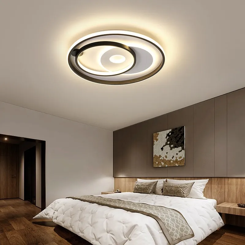 Модерен тавана лампа за дневна, Интелигентна Led полилей за спални, кабинет, Модерен обикновени лампи за украса на интериора на ресторанта Изображение 4