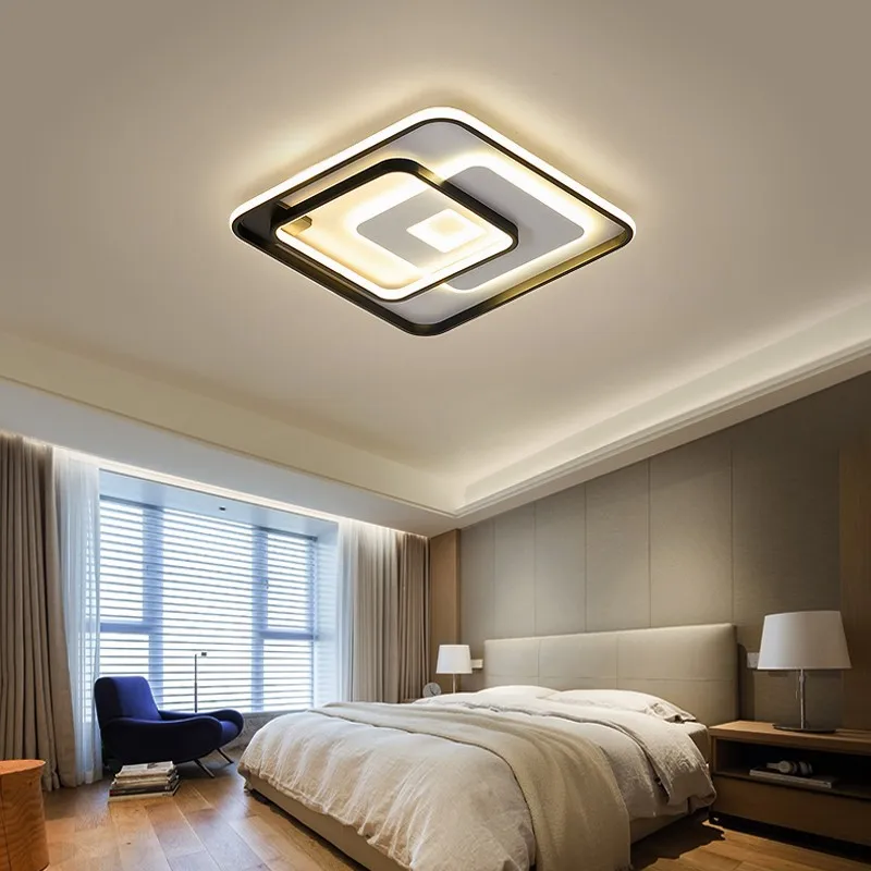 Модерен тавана лампа за дневна, Интелигентна Led полилей за спални, кабинет, Модерен обикновени лампи за украса на интериора на ресторанта Изображение 5
