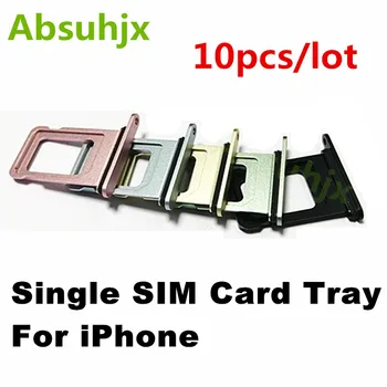 Absuhjx 10шт Тава за Една СИМ карта за iPhone 14 15 Плюс 11 13 Pro Max 12 Mini XS XR Дубликат Част на Притежателя на Сим-Карта на Смесени Цветове