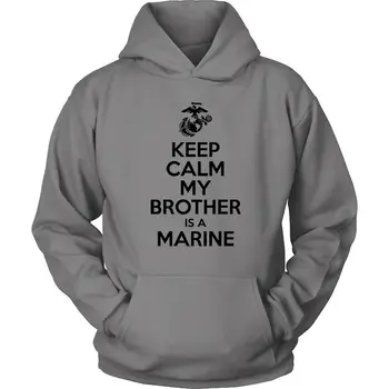 Hoody с качулка USMC - Успокой се, брат ми - морски пехотинец - Hoody с качулка USMC Брат от Корпуса на морската пехота