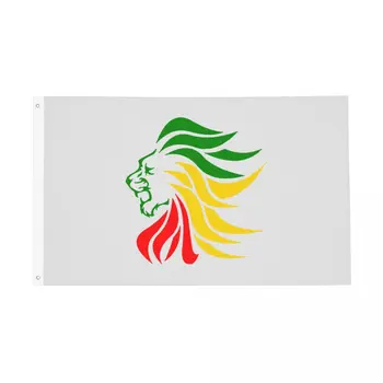 Rasta Лъв Растафари Ямайка Юдеите Знаме на Открито Банер Всепогодное Украса Устойчиви На Избледняване Знамена 2x3 3x5 4x6 ФУТА