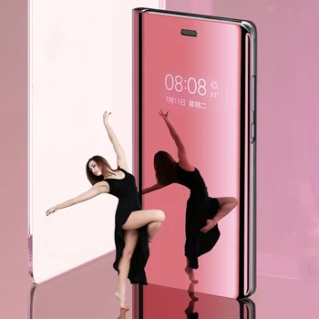 Smart-Калъф Huawei Honor 10 V10 8 Pro 9 Lite 9i Nova 2и 3Д Lite 7C У 7 Prime y9 2018 Огледален Капак, с Ясно Преглед, Флип калъф Honor10