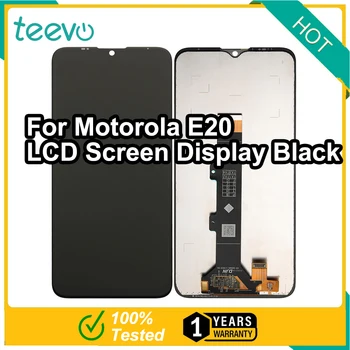 Teevo LCD за Motorola E20 Экранный дисплей и цифров преобразувател с докосване на екрана Черен