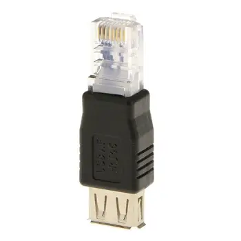 Адаптер USB Ethernet 10/100 м RJ45 за персонален КОМПЮТЪР с Android и Windows