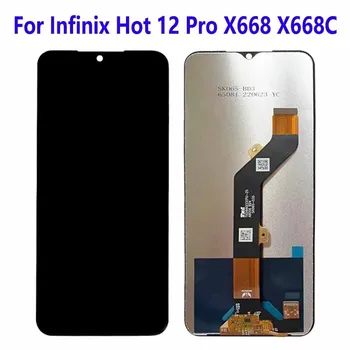 За Infinix Hot 12 Pro X668 X668C LCD Сензорен дисплей Дигитайзер в събирането на Преносим аксесоар