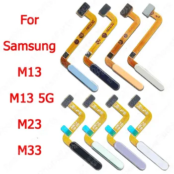 За Samsung Galaxy M33 M13 5G M23 Гъвкав кабел сензор за пръстови отпечатъци Нов четец на пръстови отпечатъци Резервни части, Сензорно меню