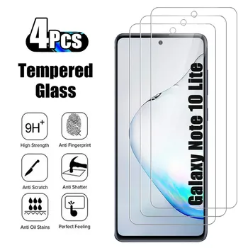 Защитно стъкло за Samsung Galaxy Note 10Lite, 4шт, закалено стъкло