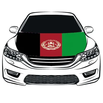Знаме на Афганистан знамена капачка на капака на двигателя на автомобила 3.3x5ft / 5x7ft 100% полиестер банер на предния капак на автомобила