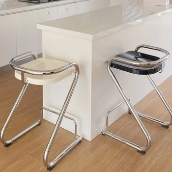 Метален европейския бар стол Модерен квадратен Ретро Търговска Дизайн на заведения за хранене столове с облегалка Кухненски мебели за бар Silla Gamer Мебелите за дневна