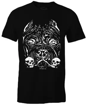 Мъжки t-shirt Гепи Skull, съоръжения питбуля, татко, мама питбуля - NWT