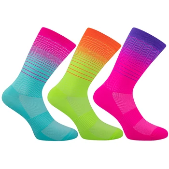 Мъжки чорапи 2023, Професионални колоездене, дамски вело спортни чорапи, Дишащи Пътни колоездене, чорапи, Състезателни чорапи на открито, 4 цвята