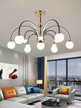Нова полилей-лампата в хола, модерен минимализъм и прекрасен домашен минимализъм, начало лампа в скандинавски стил
