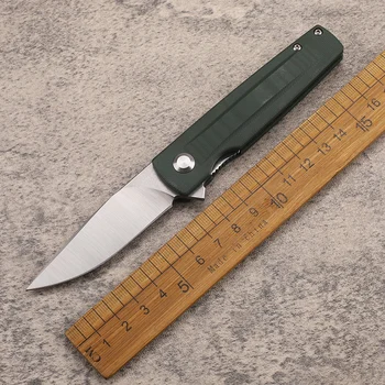 Новата дръжка G10 от стомана D2, лесен джобен ловен нож за оцеляване на открито, за нарязване на плодове EDC, инструментален нож