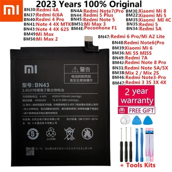 Оригинални Сменяеми Батерия XiaoMi За Xiaomi Mi Redmi Note Mix 2 3 3 3 4 4X 4A 4C 5 5A 5S 5X M5 6 6A 7 8 батерии Pro Plus