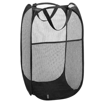 Сгъваема кошница за дрехи за пътуване, хотели и ограниченото пространство Премахва влага и миризми, здрава дръжка за лесно транспортиране