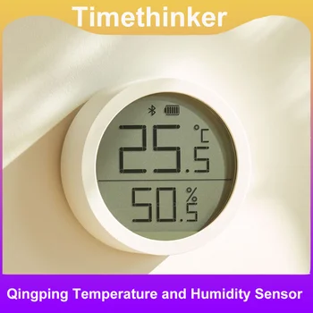 Сензор за температура и влажност на въздуха Qingping Bluetooth Интелигентен контрол на налягането на въздуха и околната среда Поддържа приложението Mijia