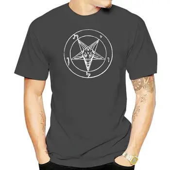 Тениска с Сатанинска Пентаграма (Сигил на Дявола), Тениска Унисекс, Повече Размери и цветове, Топла Разпродажба 2022, Супер Модерна Тениска