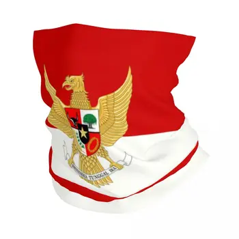 Флаг Индонезия, Зима топло за врата, женски Ветрозащитный шал-обвивка за ски, превръзка на главата с националната емблема, гамаши