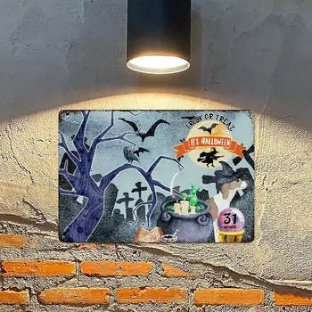 Фокус-бокус Паяци, Кучето на Хелоуин, Метална лидице табела 