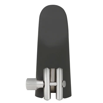 1 комплект метална скоба за алт-саксофон + матово шапка от ABS-пластмаса черен цвят + аксесоари за алт-саксофон цвят неръждаема стомана