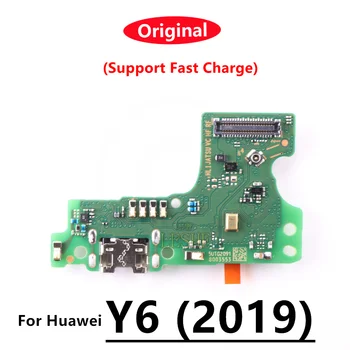 100% Оригинална Нова зарядно устройство ще захранване на Такса USB За Huawei Y6 Prime 2019 кабел за зареждане Порт за Докинг станция Гъвкав Кабел Подмяна на Резервни Части