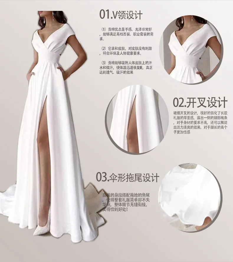 Ново секси вечерна рокля с волани 2023 година Изображение 1